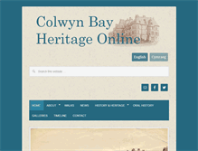 Tablet Screenshot of colwynbayheritage.org.uk